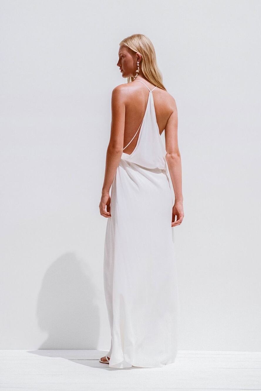 Staud MACHU SILK DRESS | IVORY Small (US4)